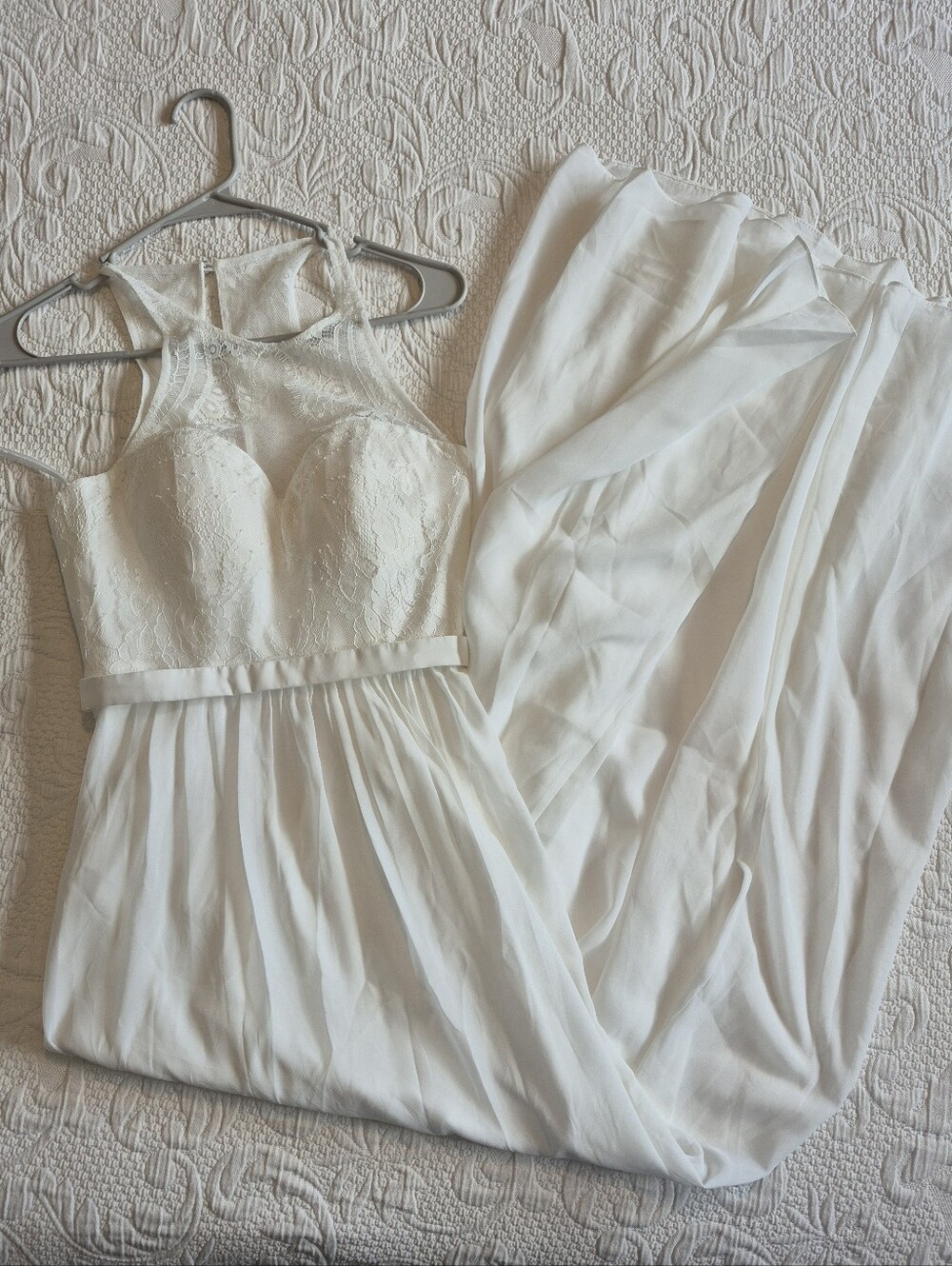 Bariano Australia women's US 2 off white dress perfect for beach wedding NWT